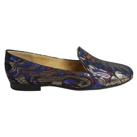Naturalizer Shoes - Naturalizer Emiline Womens Comfortable Fashion Flat Loafer Shoes - Black Multi
